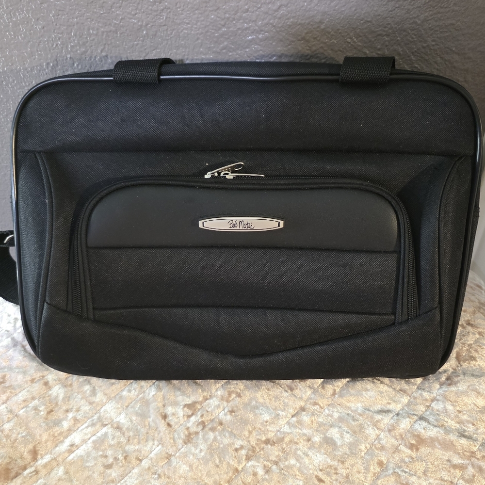 Vintage Bob Mackie Black Travel Bag NWOT